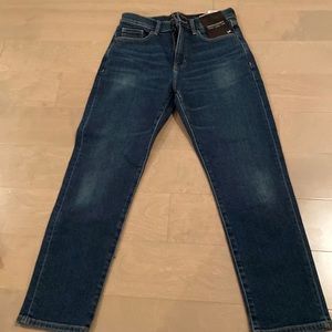 BNWT Banana Republic high rise straight ankle denim jeans size 28
